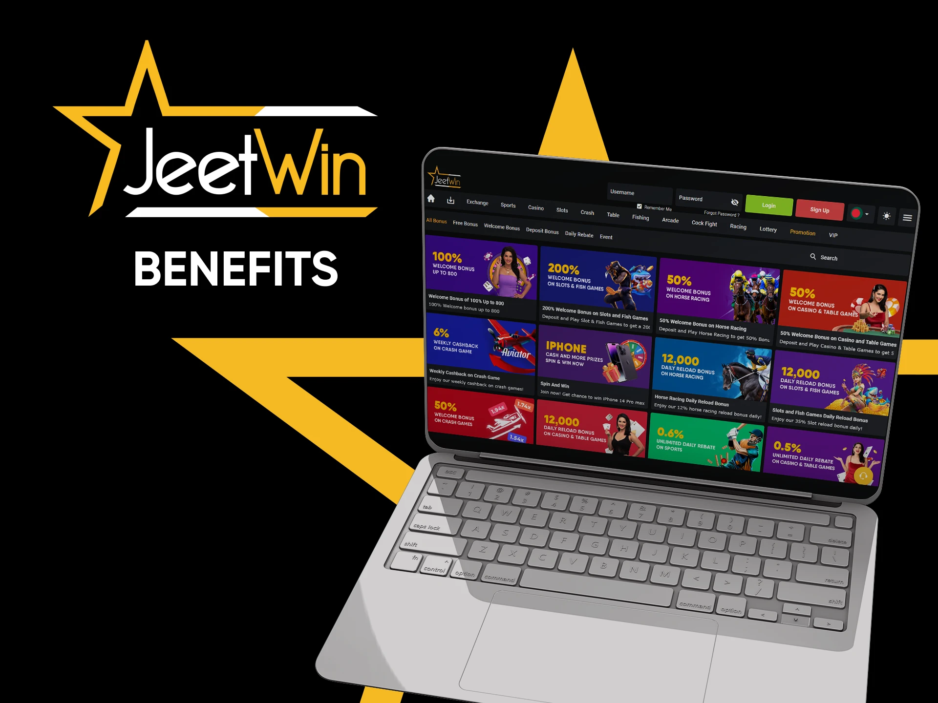 Jeetwin has many bonuses for its users.