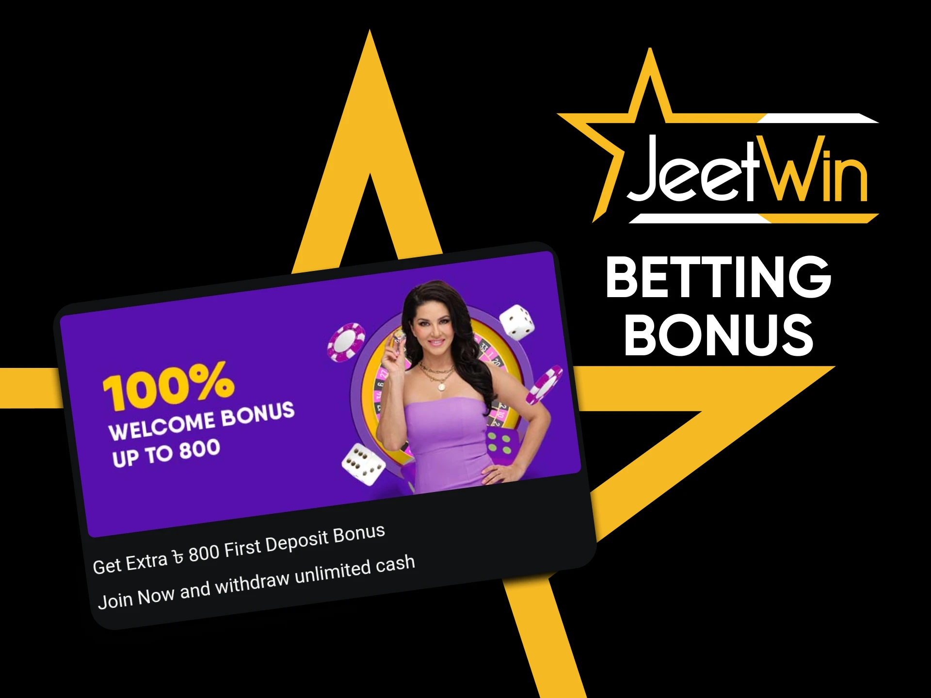 Jeetwin offers a bonus for betting on sports.