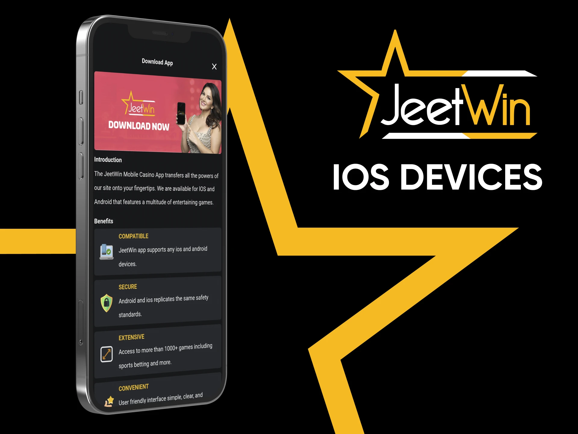 Download the Jeetwin application for iOS devices.