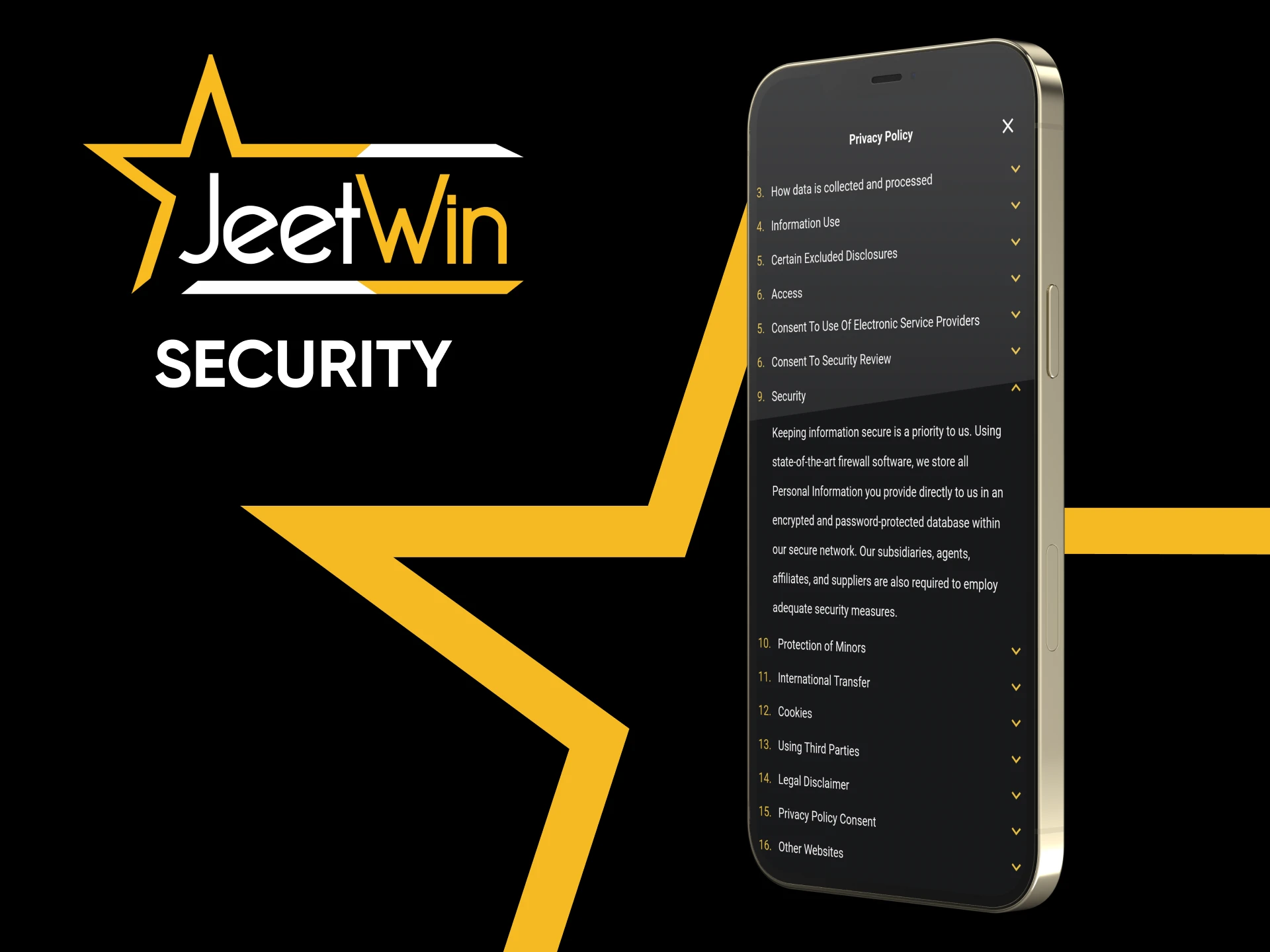 The Jeetwin app has a high level of security.