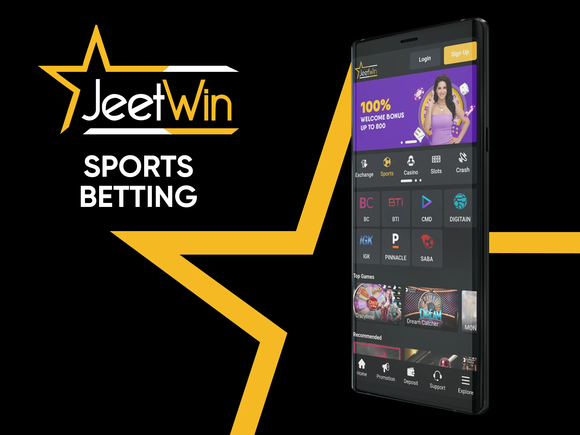 Place your sports bets on the Jeetwin app.