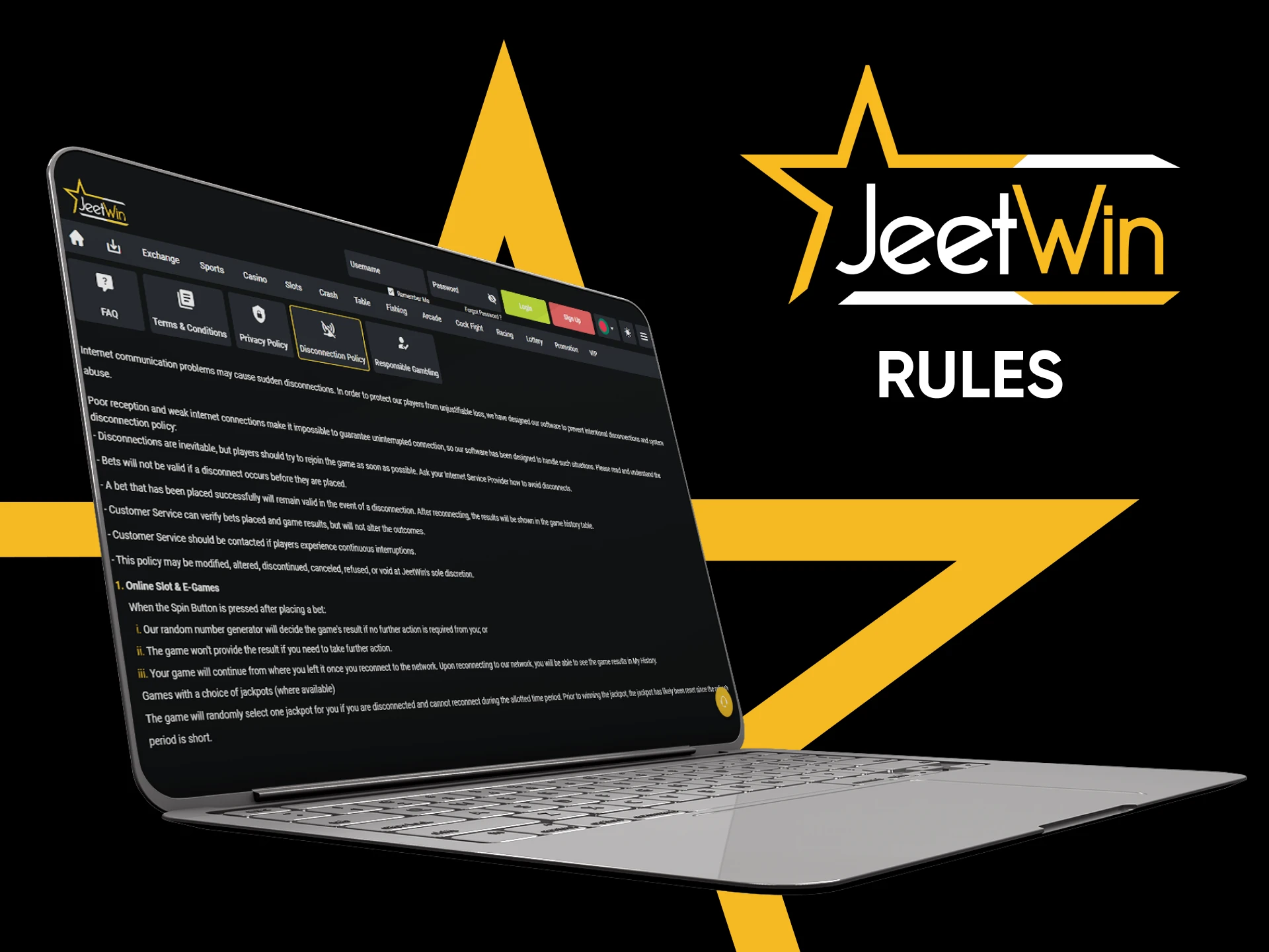 Learn the rules for proper Internet connection with JeetWin.